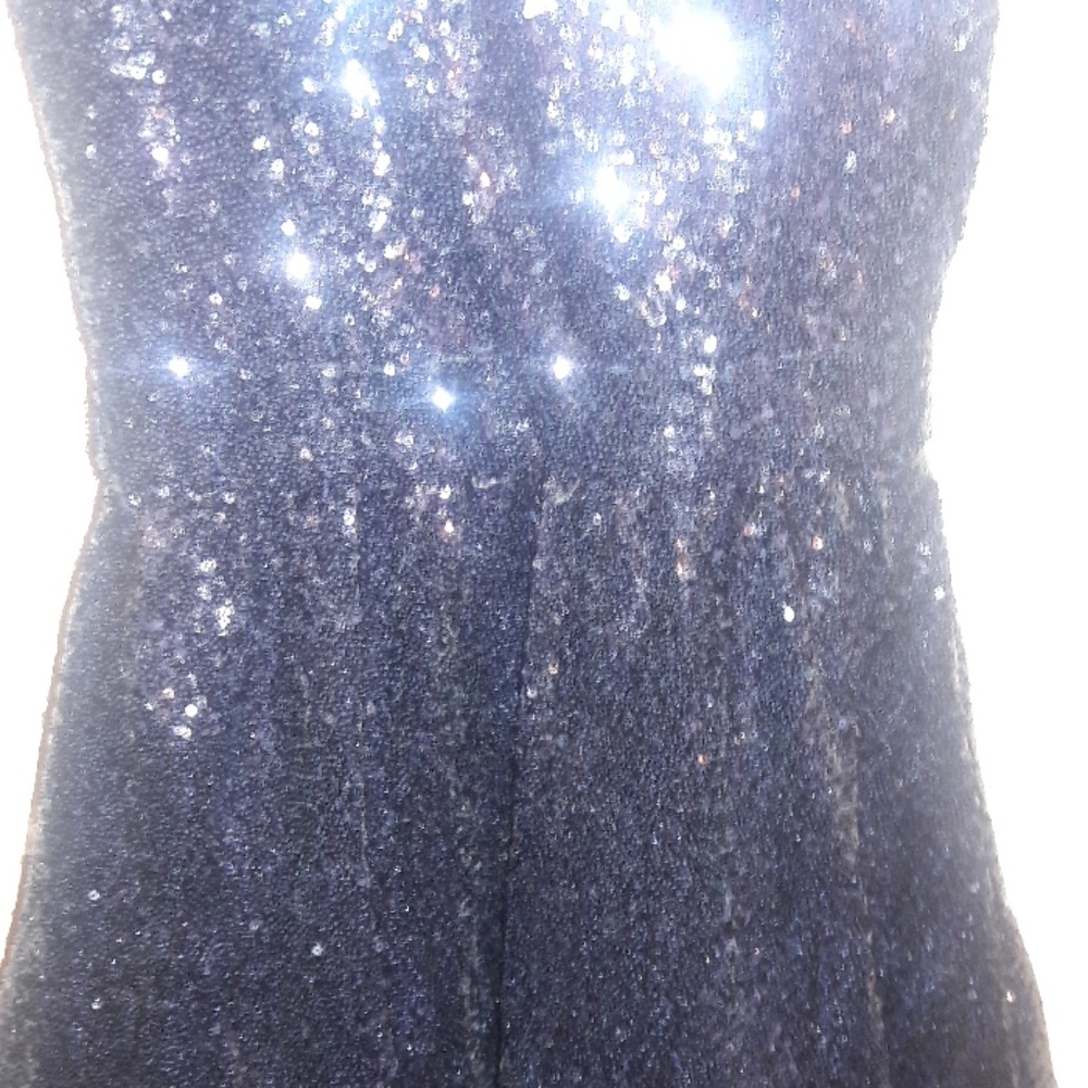 πHost PickπRoyal Blue Sequined Tulle Dressπ - Picture 2 of 7